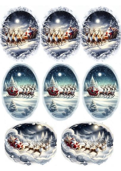 ⋗ Сахарная картинка Різдвяна купить в Украине ➛ CakeShop.com.ua, фото