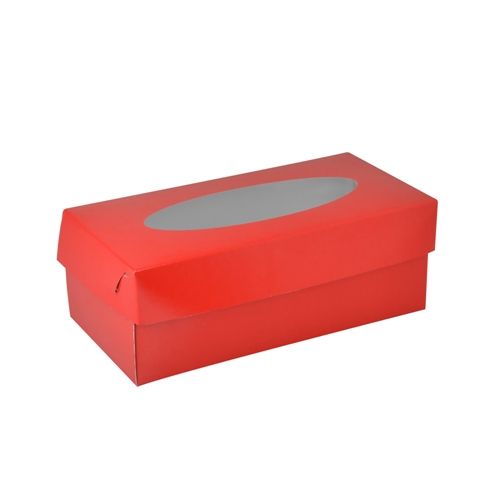 ⋗ Коробка для рулета, штоллена Красная, 15х30х11 см купить в Украине ➛ CakeShop.com.ua, фото