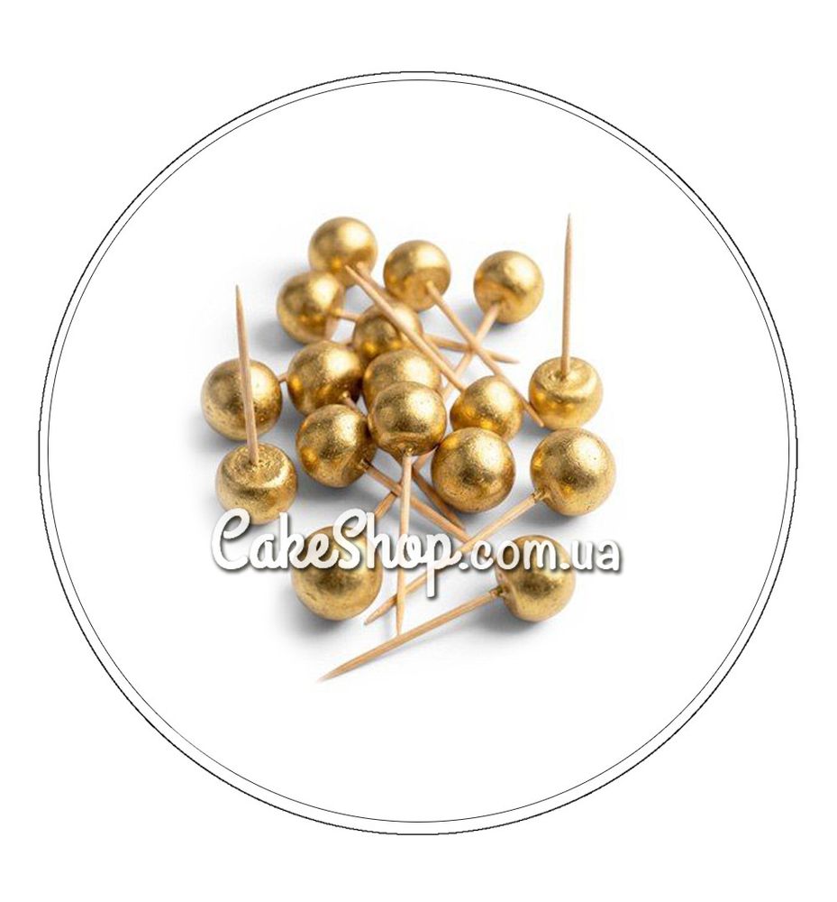 Сфера шоколадная SD праздничные шары Золотые - фото