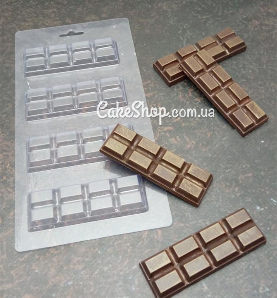 Пластиковая форма для шоколада Шоколадки - фото