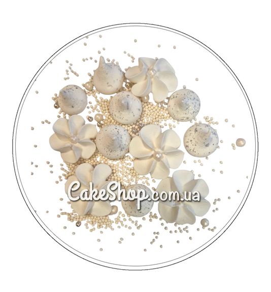 ⋗ Цукрові фігурки Меренга з Квітами ТМ Іриска купити в Україні ➛ CakeShop.com.ua, фото