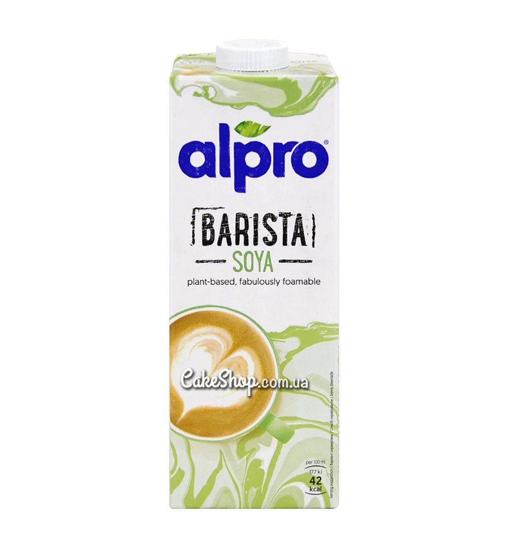 ⋗ Молоко рослинне Alpro Barista соєве, 1 л купити в Україні ➛ CakeShop.com.ua, фото