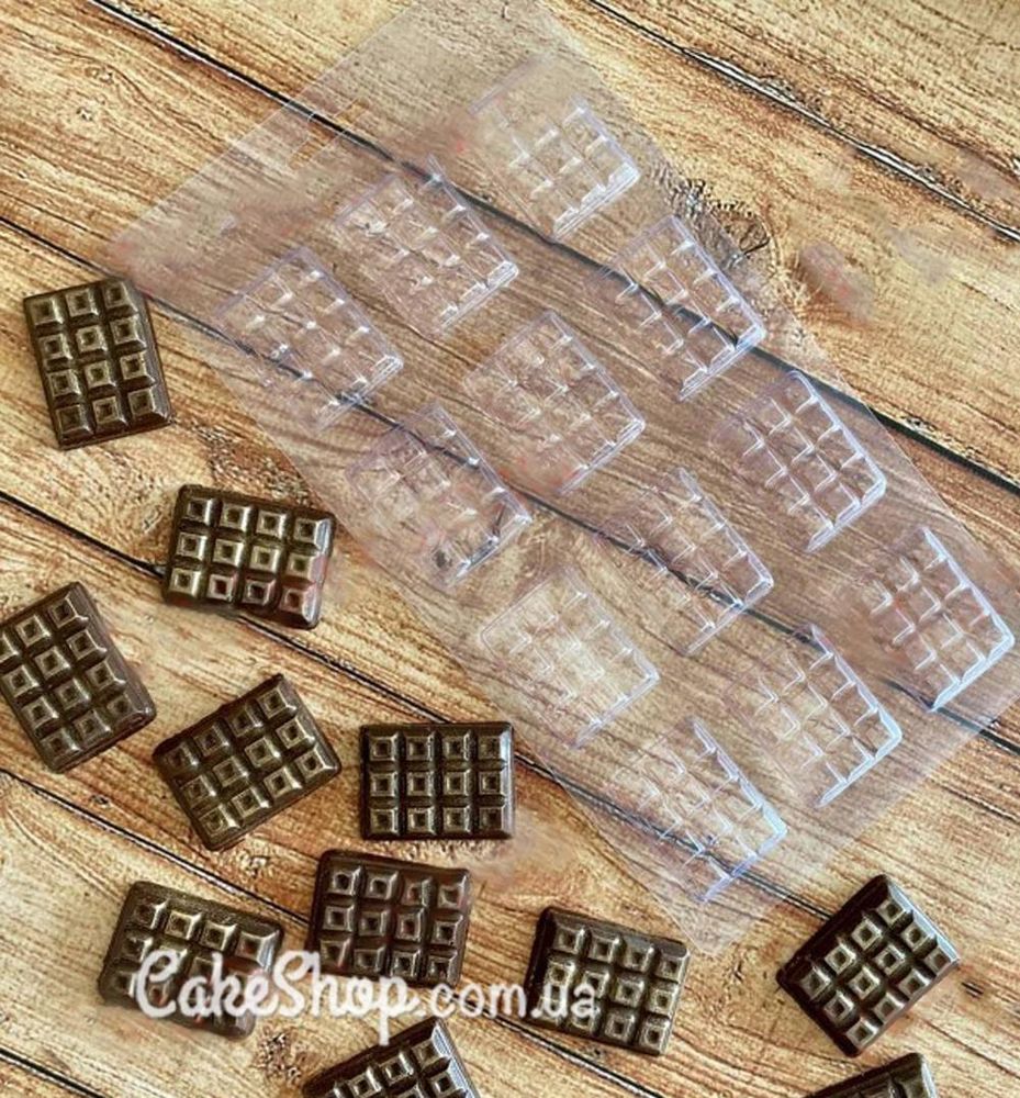 Пластиковая форма для шоколада Мини-плитка 2 - фото