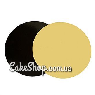 Подложка круглая золото-черная D 34 см, h 3 мм - фото