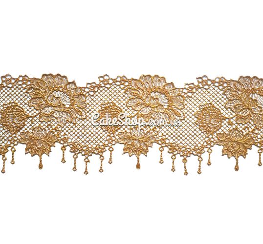 ⋗ Мереживо з айсінгу Slado #210 Золоте купити в Україні ➛ CakeShop.com.ua, фото