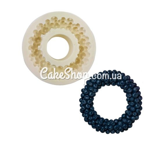 ⋗ Силіконовий молд SN Вінок з ягід чорниці купити в Україні ➛ CakeShop.com.ua, фото