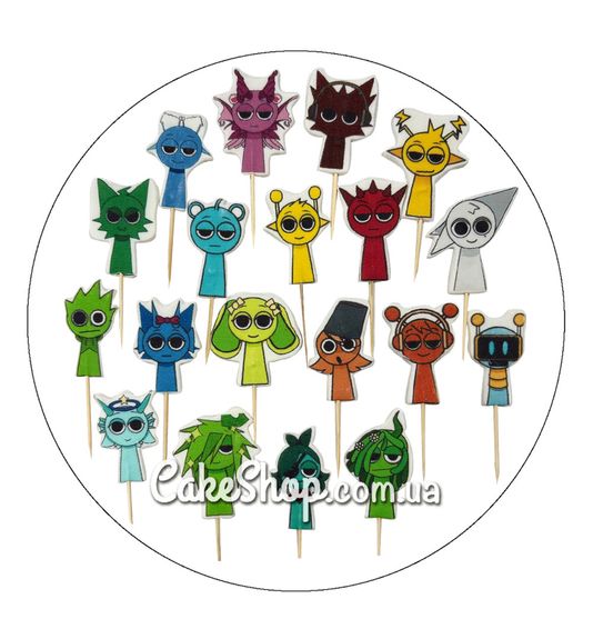⋗ Сахарные фигурки топеры MAXI Спрунки ТМ ДомК купить в Украине ➛ CakeShop.com.ua, фото