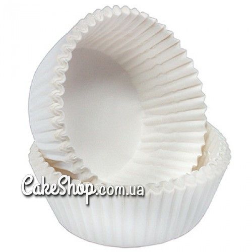 ⋗ Капсулы для капкейков Белые, 5х3,5 см, 50 шт купить в Украине ➛ CakeShop.com.ua, фото