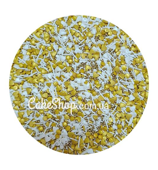 ⋗ Посипка цукрова ТМ Сладо Золота мрія, 50г купити в Україні ➛ CakeShop.com.ua, фото