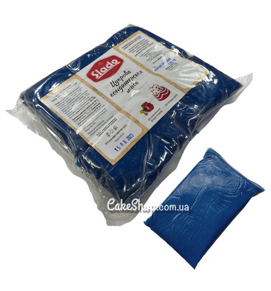 ⋗ Мастика кондитерська Slado Королівська синя, 100 г купити в Україні ➛ CakeShop.com.ua, фото