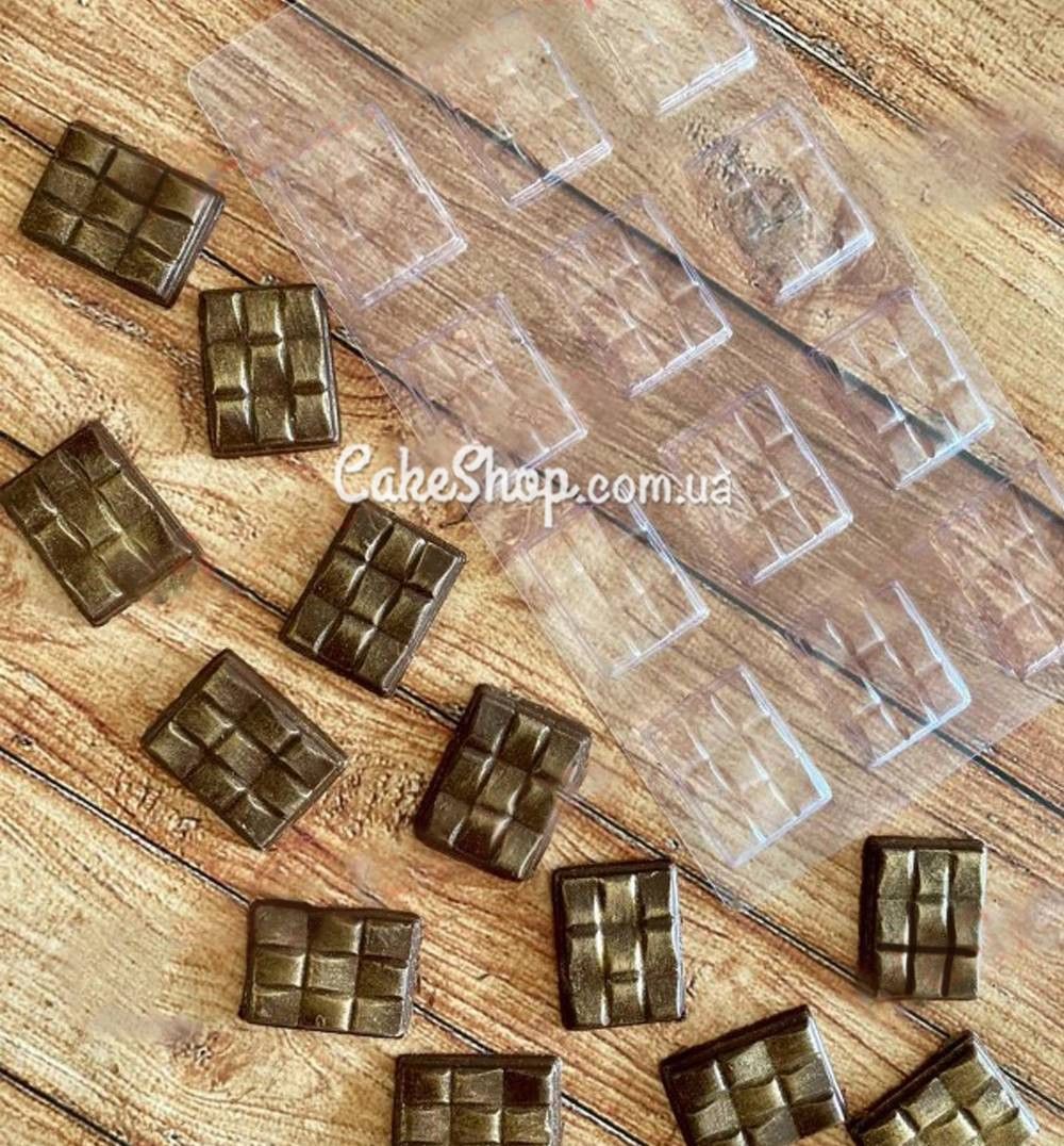 ⋗ Пластиковая форма для шоколада Мини-плитка 3 купить в Украине ➛ CakeShop.com.ua, фото