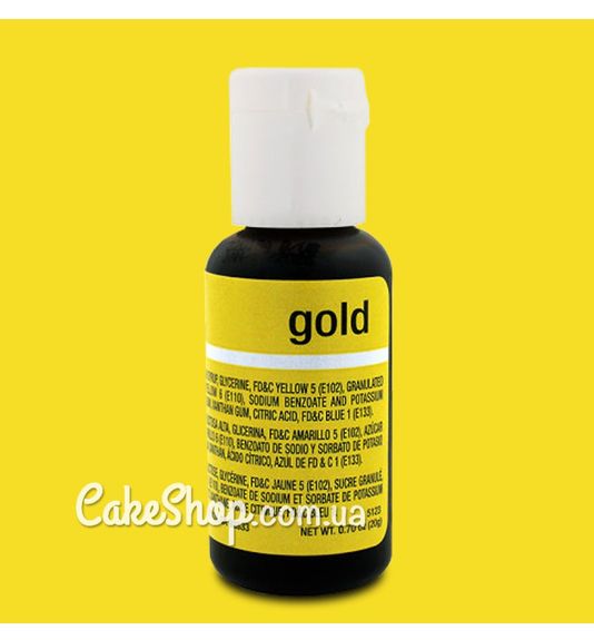 ⋗ Гелевый краситель Chefmaster Liqua-Gel Gold купить в Украине ➛ CakeShop.com.ua, фото