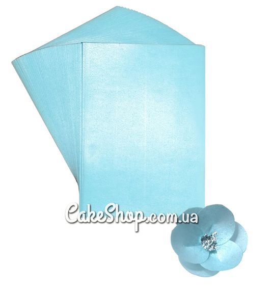 ⋗ Вафельний папір для квітів Блакитний, 1 лист купити в Україні ➛ CakeShop.com.ua, фото