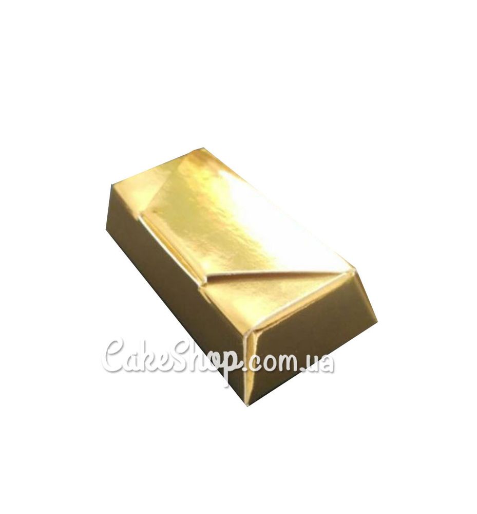 Коробка для конфет Золотая, 7,5х3,5х1,8 см - фото