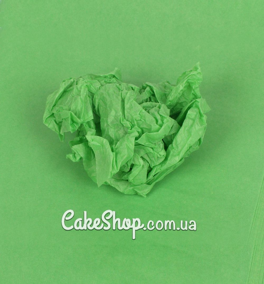 ⋗ Папір тішью LP світло-зелений 17г/м, 10 аркушів купити в Україні ➛ CakeShop.com.ua, фото