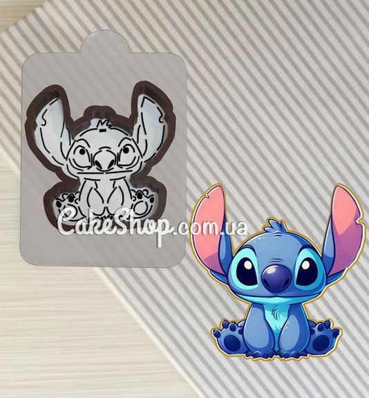 ⋗ Вырубка пластиковая с трафаретом Стич купить в Украине ➛ CakeShop.com.ua, фото