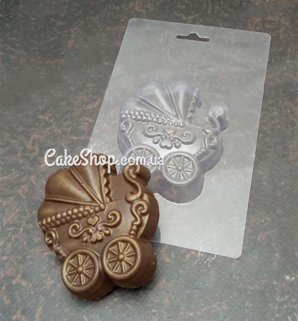 ⋗ Пластиковая форма для шоколада Колясочка купить в Украине ➛ CakeShop.com.ua, фото