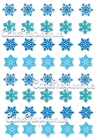 ⋗ Трансфер для меренги Сніжинки купити в Україні ➛ CakeShop.com.ua, фото