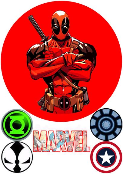 ⋗ Вафельна картинка Супергерої 8 купити в Україні ➛ CakeShop.com.ua, фото