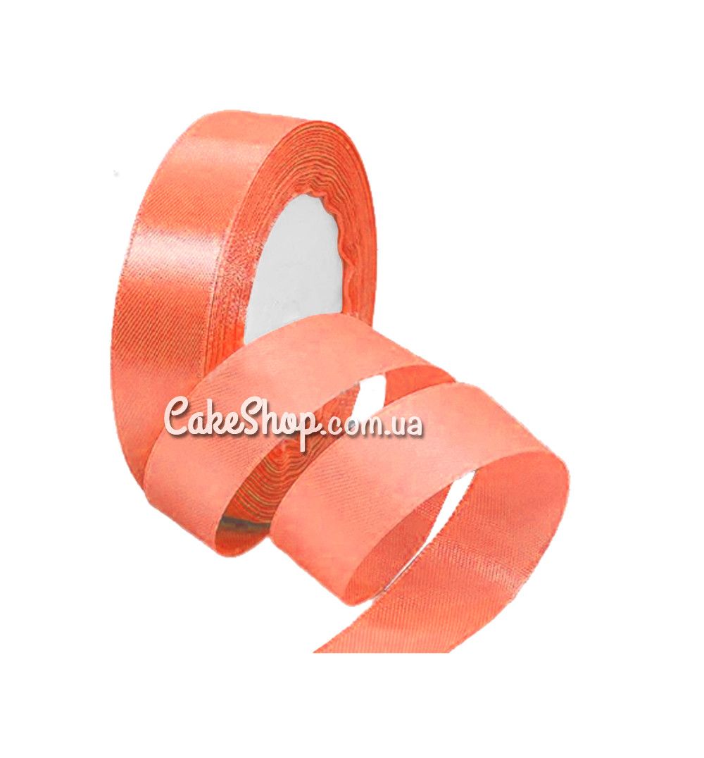 ⋗ Лента атласная Персиковая 12 мм купить в Украине ➛ CakeShop.com.ua, фото