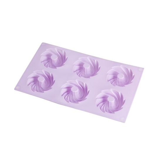 ⋗ Силиконовая форма Кексы рифленые со стержнем Вихрь, 6 шт. купить в Украине ➛ CakeShop.com.ua, фото