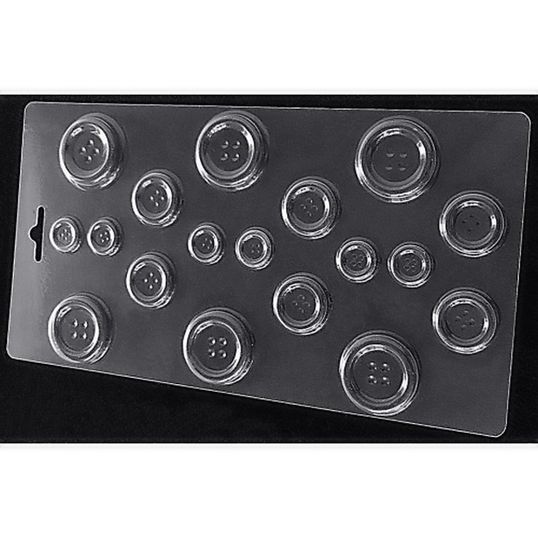 ⋗ Пластикова форма для шоколаду Ґудзики купити в Україні ➛ CakeShop.com.ua, фото