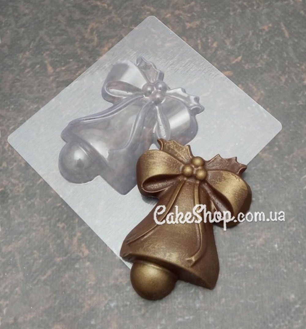 ⋗ Пластикова форма для шоколаду Дзвіночок №2 купити в Україні ➛ CakeShop.com.ua, фото