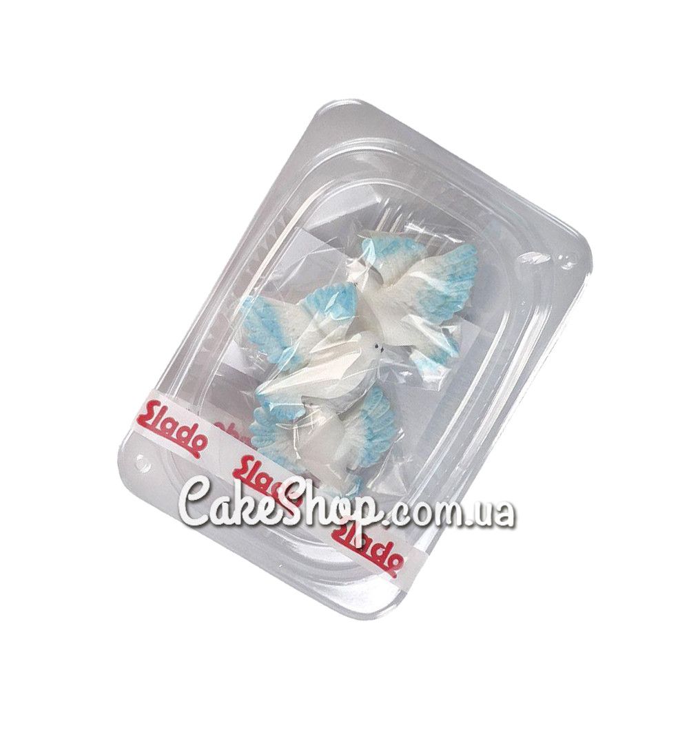 ⋗ Сахарные фигурки Голуби ТМ Сладо купить в Украине ➛ CakeShop.com.ua, фото