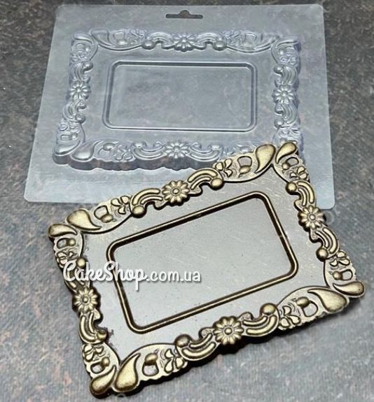 ⋗ Пластиковая форма для шоколада Рамка с цветами купить в Украине ➛ CakeShop.com.ua, фото