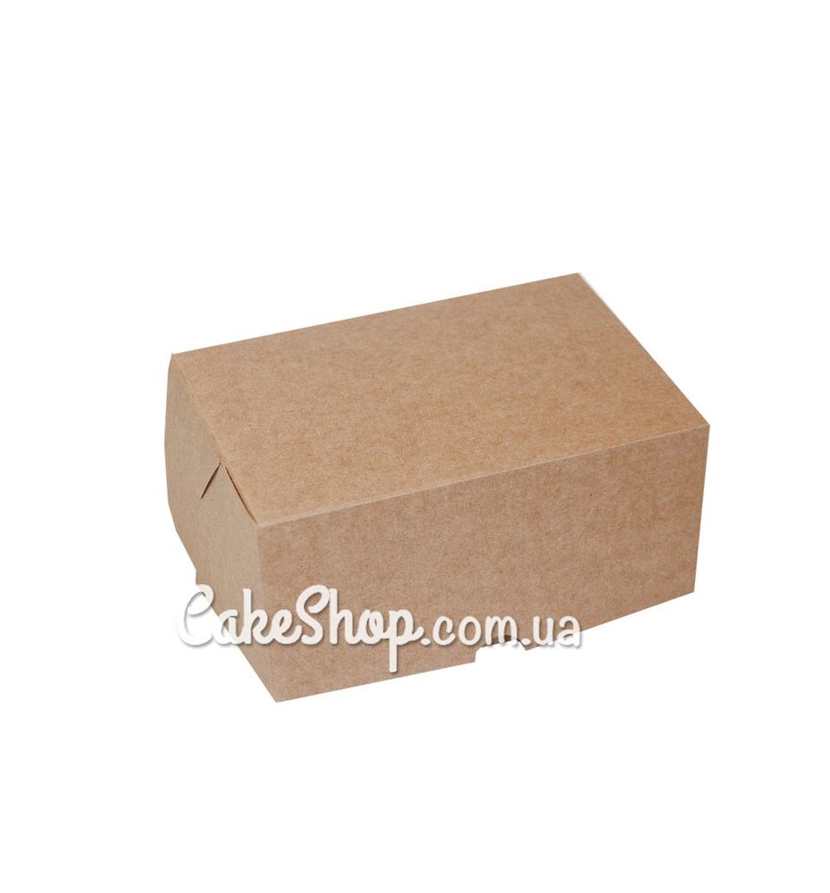 Коробка на 2 кекса Крафт, 18х12х8 см - фото