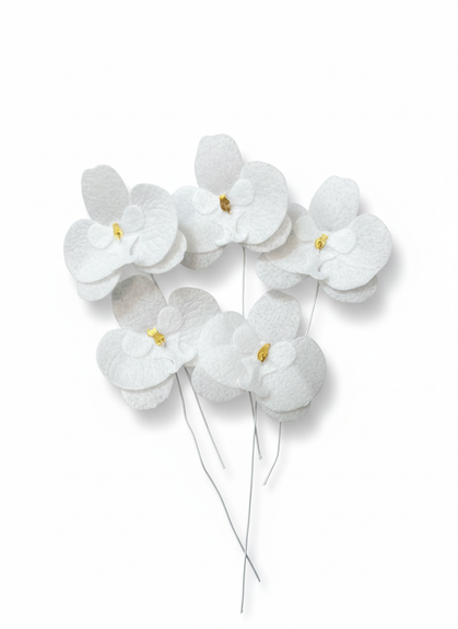 ⋗ Вафельна квітка Орхідея біла ТМ Сладо купити в Україні ➛ CakeShop.com.ua, фото