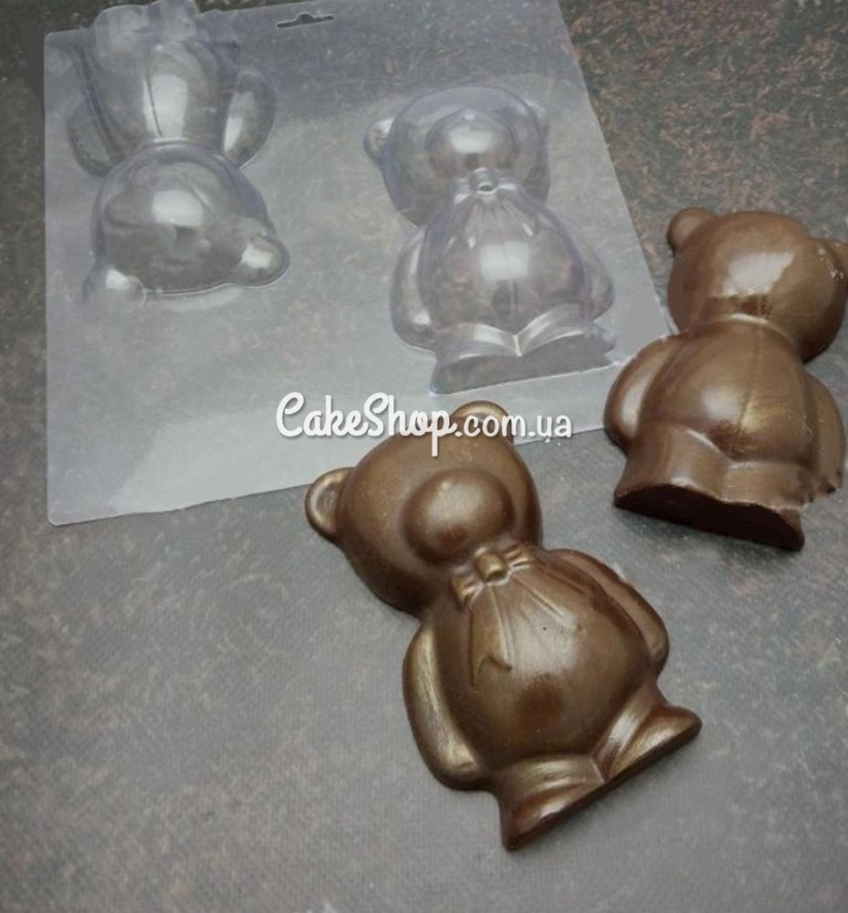 Пластиковая форма для шоколада Медведь 3D - фото