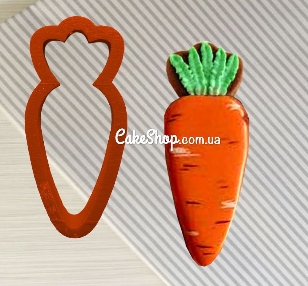 Вырубка пластиковая Морковка - фото