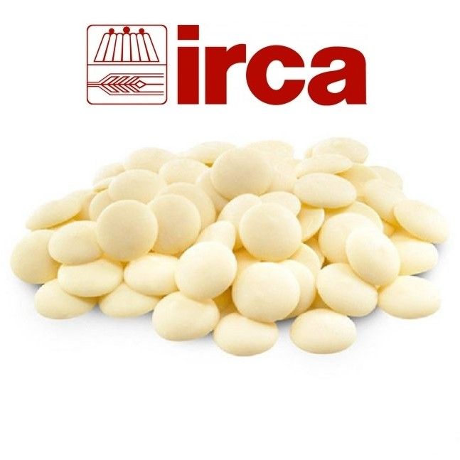 Шоколадна глазур Kiron white IRCA біла, 1кг - фото