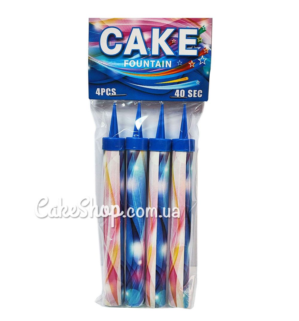 ⋗ Свеча-фейерверк для торта 12 см, 4 шт. купить в Украине ➛ CakeShop.com.ua, фото