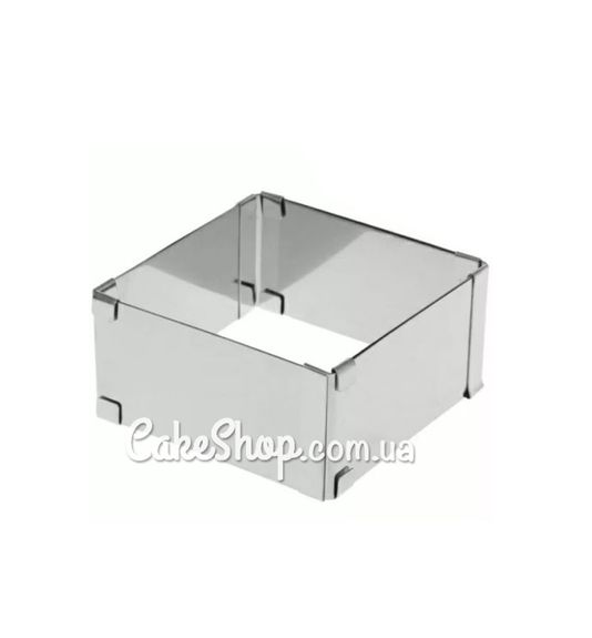 ⋗ Форма для збирання розсувна Квадратна, висота 10см купити в Україні ➛ CakeShop.com.ua, фото
