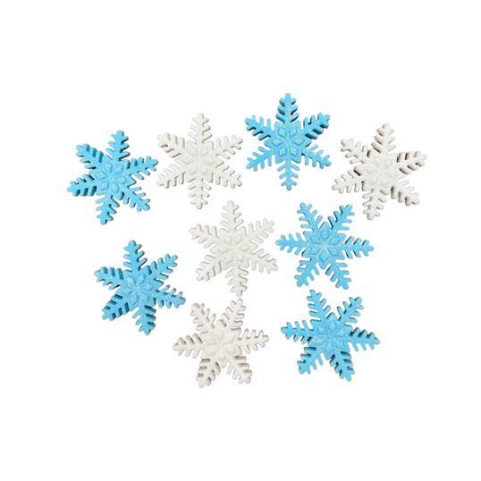 ⋗ Сахарные фигурки Снежинки фигурные ТМ Сладо купить в Украине ➛ CakeShop.com.ua, фото