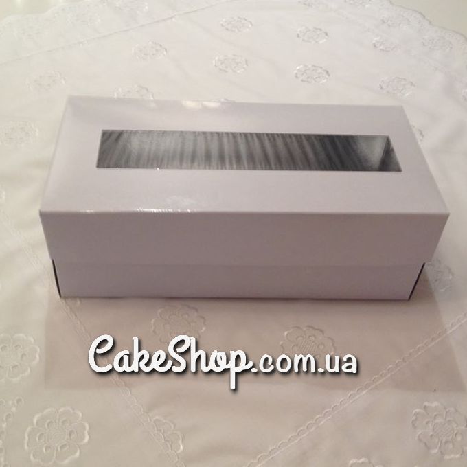 ⋗ Коробка для десертов двухсторонняя Серебро-Белая 30*15*10 купить в Украине ➛ CakeShop.com.ua, фото
