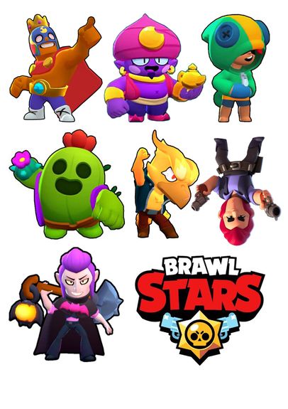 ⋗ Вафельна картинка BRAWL STARS 11 купити в Україні ➛ CakeShop.com.ua, фото
