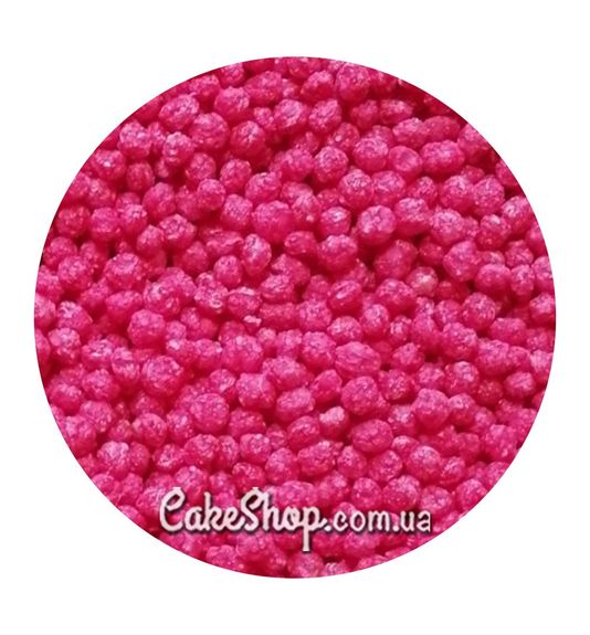 ⋗ Рис повітряний кульки 5 мм малиновий, 100 г купити в Україні ➛ CakeShop.com.ua, фото