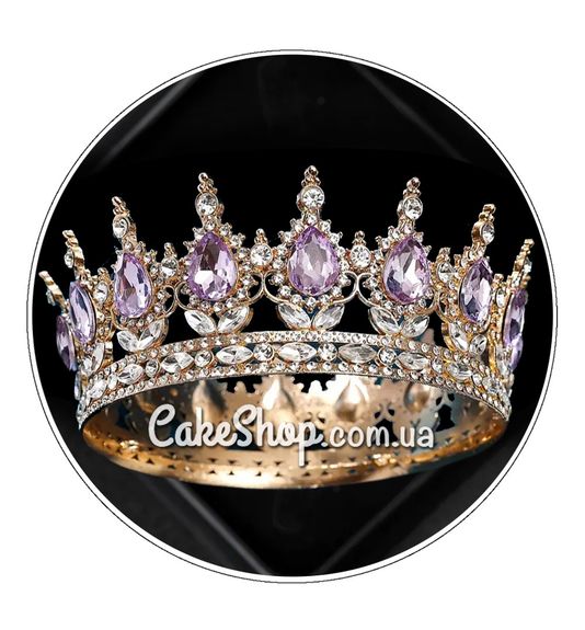 ⋗ Корона Золото/Аметист купити в Україні ➛ CakeShop.com.ua, фото
