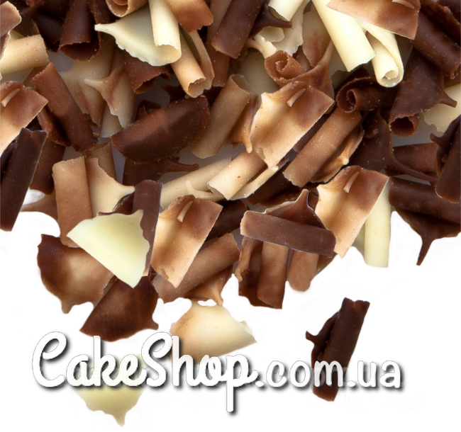 ⋗ Шоколадний декор Пелюстки подвійні, 1 кг купити в Україні ➛ CakeShop.com.ua, фото