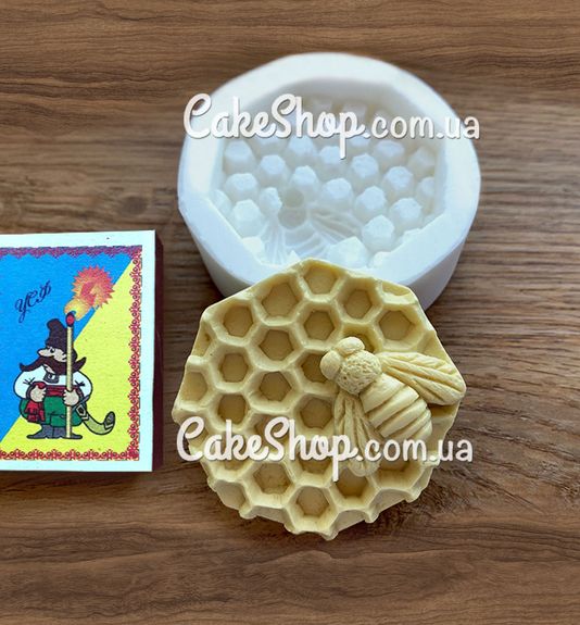 ⋗ Силіконовий молд Бджілка з сотами купити в Україні ➛ CakeShop.com.ua, фото
