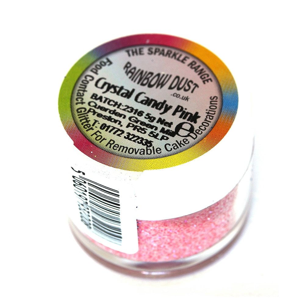 ⋗ Блестки Rainbow Crystal Candy Pink купить в Украине ➛ CakeShop.com.ua, фото