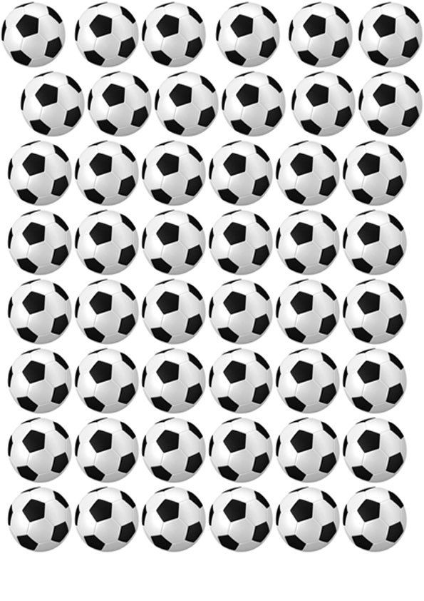 Вафельная картинка Футбольный мяч 7 - фото