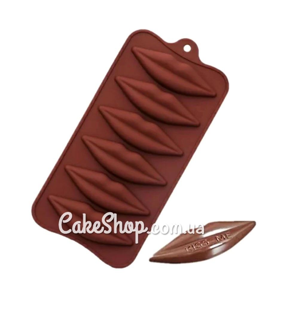 ⋗ Силиконовая форма для конфет, льда и мармелада Губы купить в Украине ➛ CakeShop.com.ua, фото