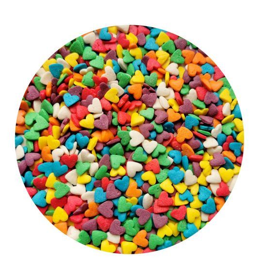 ⋗ Посипка цукрова Сердечки кольорові #1, 1 кг купити в Україні ➛ CakeShop.com.ua, фото