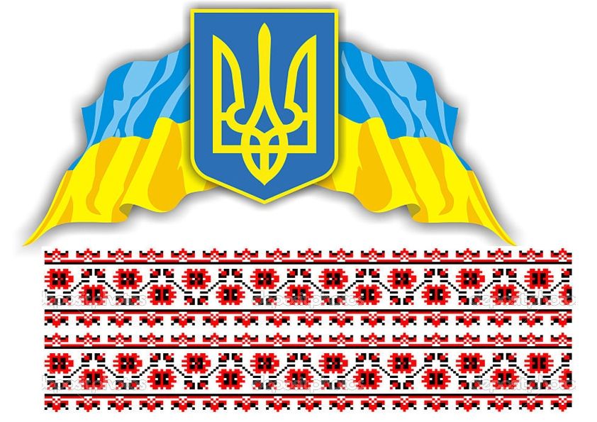 Вафельная картинка Символы Украины 1 - фото
