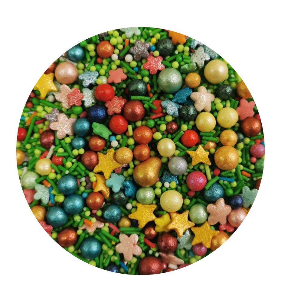 Посипка цукрова Перламутровий мікс з перлинами # 13, 50г - фото