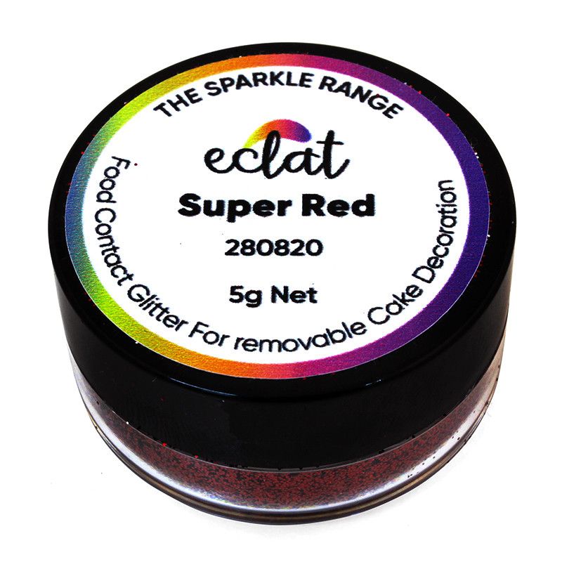 ⋗ Блискітки Eclat Super Red, 5 г купити в Україні ➛ CakeShop.com.ua, фото